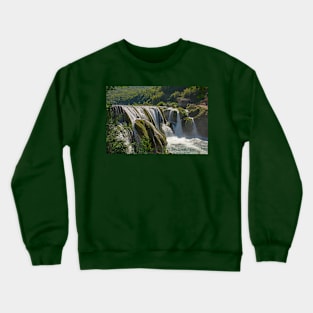 Strbacki Buk Waterfall in Bosnia Crewneck Sweatshirt